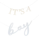its-a-boy-baby-shower-card-bunting-2-x-1-5m|HEB-134|Luck and Luck|2